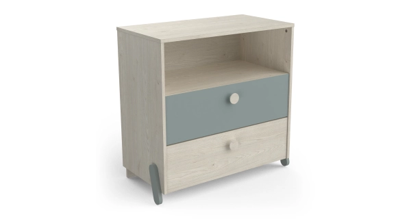 Komoda GWANG, dub topanga/zelená