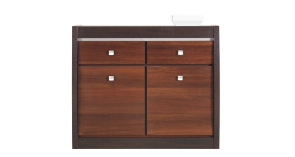 Komoda HADIR 2D2S, ořech tmavý