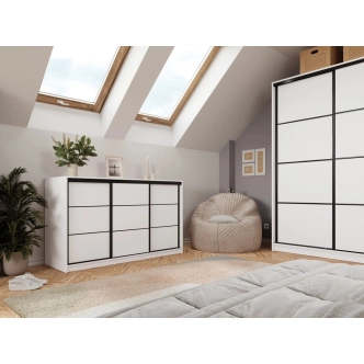 Komoda HARAZIA 160, bílý mat