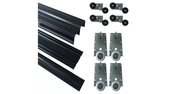 Komoda HARAZIA 160, černá/dub lefkas