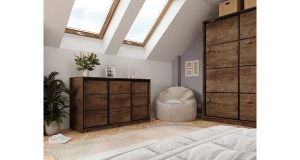 Komoda HARAZIA 160, dub lefkas