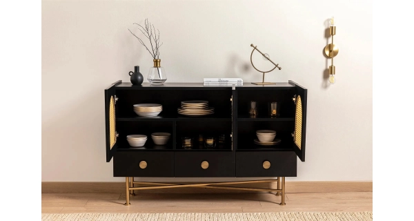 Komoda HELLOR typ 1, černá