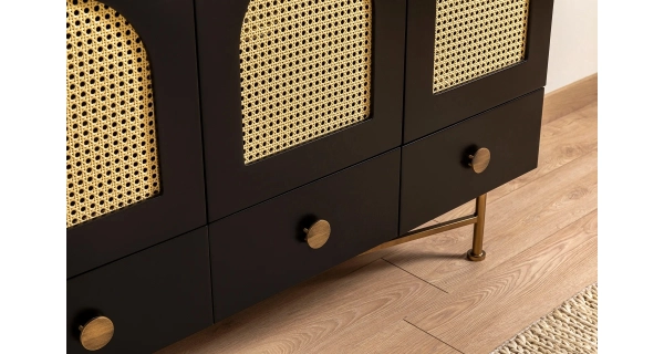 Komoda HELLOR typ 1, černá