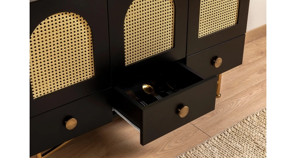 Komoda HELLOR typ 1, černá