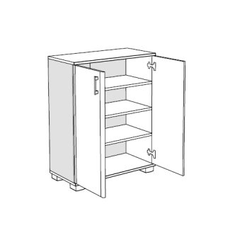 Komoda HURLEY 1, bílá