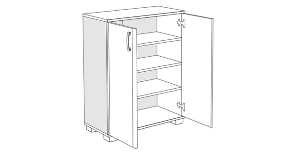 Komoda HURLEY 1, dub sněhový