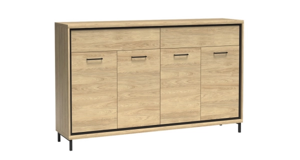 Komoda IPPOLITO 4D2S, dub hickory