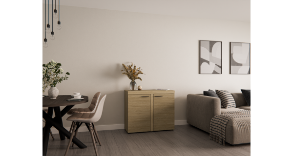 Komoda KADEN 2D, dub olejovaný