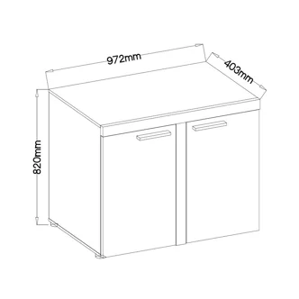 Komoda KADEN 2D, dub olejovaný