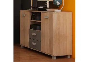 Komoda KEATING, dub sonoma/grafit