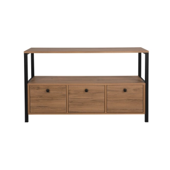 Komoda KLERON, borovice atlantská/černá