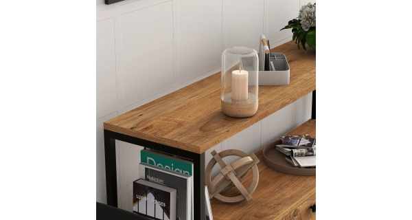 Komoda KLERON, borovice atlantská/černá