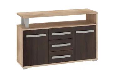 Komoda LEHUA 2D3S, dub sonoma/dub sonoma tmavý