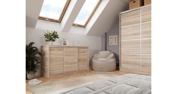 Komoda LITOLARIS 160, dub sonoma