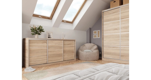 Komoda LITOLARIS 200, dub sonoma