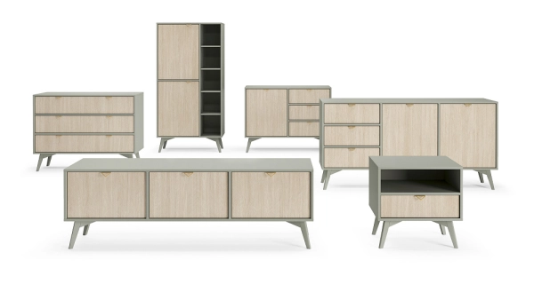 Komoda LOIS 1D3S, eukalypt