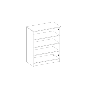 Komoda LUCIO 4, dub sonoma