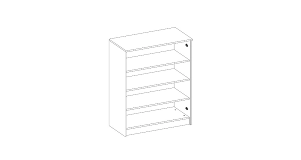 Komoda LUCIO 4, dub sonoma