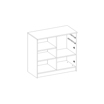 Komoda LUCIO 9, dub sonoma