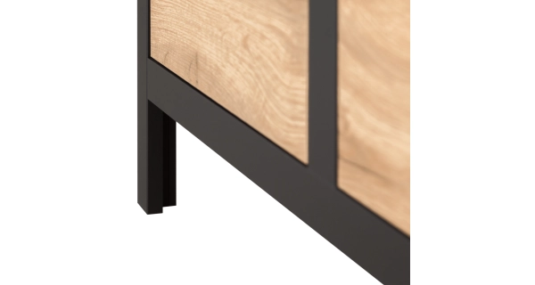 Komoda MARZIALE 2D2S, dub wotan/černá