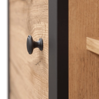 Komoda MARZIALE 2D2S, dub wotan/černá