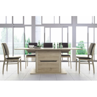 Komoda MAWSON 2D4S, dub sanremo/hnědá