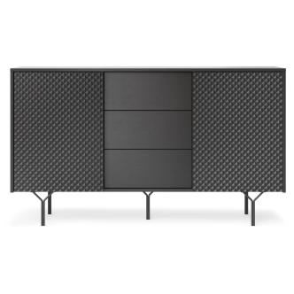 Komoda MOKIHANA 3, černý grafit