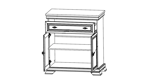 Komoda MONEDULA 1, samoa king