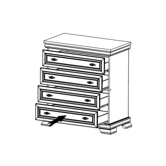 Komoda MONEDULA 2, samoa king
