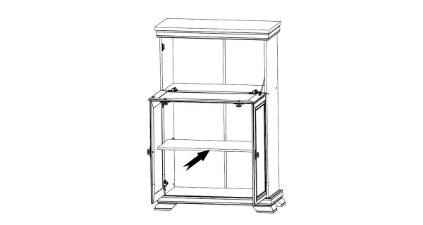 Komoda MONEDULA 5, borovice andersen