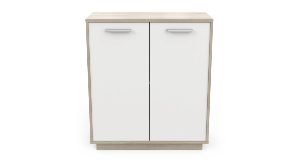 Komoda ORKA 2D, dub kronberg/bílý mat