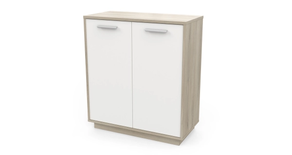 Komoda ORKA 2D, dub kronberg/bílý mat