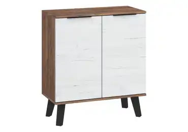 Komoda OSMAK 2D, craft tobaco/craft bílý