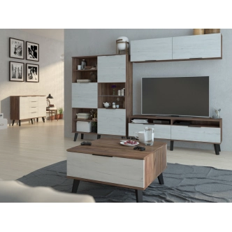 Komoda OSMAK 2D4S, craft tobaco/craft bílý, 5 let záruka