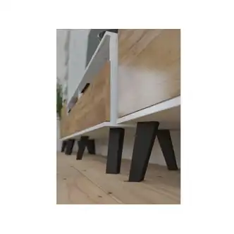 Komoda OSMAK 4D, craft bílý/craft zlatý