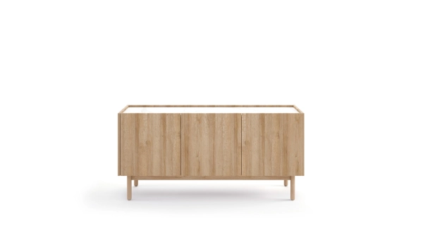 Komoda OTANE výšky 68 cm, dub riviera/mramor Bianco