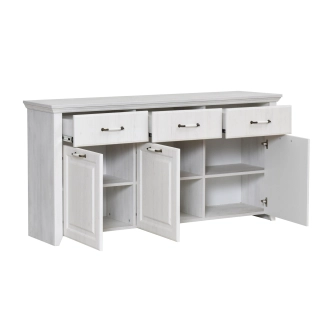 Komoda PICARDIE, rustic bílá