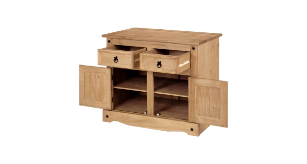 Komoda PIMBOW 2D2S, masiv borovice, vosk