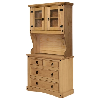 Komoda PIMBOW 4 zásuvky, masiv borovice, vosk