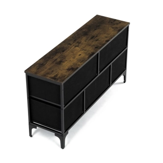 Komoda PONBELQUIN s 5 zásuvkami, vícebarevná