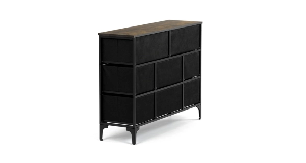 Komoda PONBELQUIN s 8 zásuvkami, vícebarevná