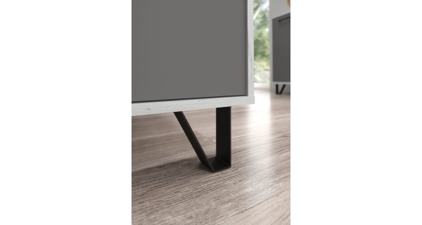 Komoda PRUDHOE 2D, craft bílý/grafit, 5 let záruka