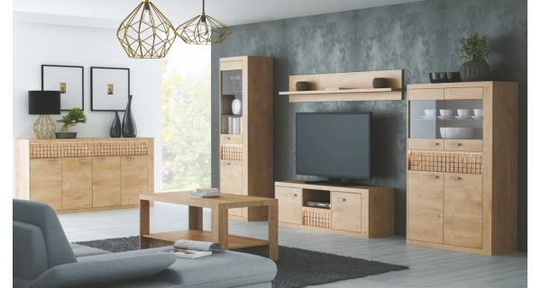 Komoda PULCHERIA 3D2S, dub ribbeck/kostka