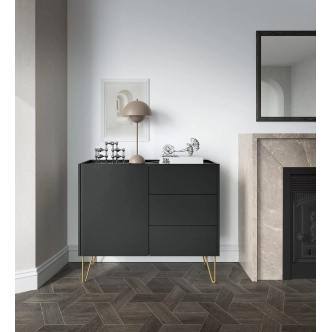 Komoda RAJKA 1D3S, černá