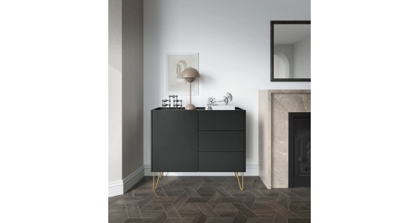 Komoda RAJKA 1D3S, černá