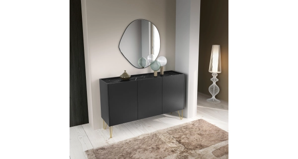 Komoda RAJKA 3D, černá