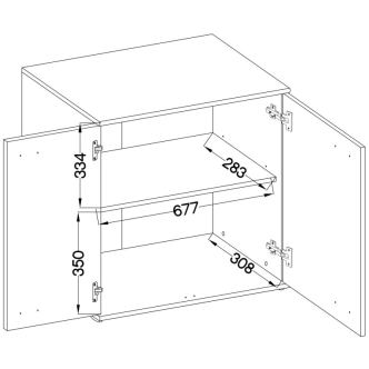 Komoda ROGELIO 3, švestka wallis DOPRODEJ