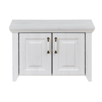 Komoda s polštářem PICARDIE, rustic bílá