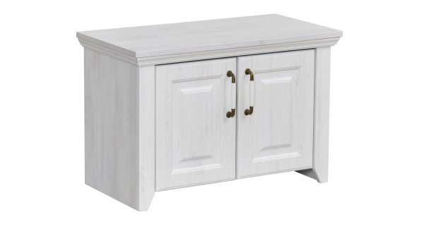 Komoda s polštářem PICARDIE, rustic bílá