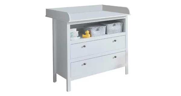 Komoda s přebalovacím pultem GLOMERATA 2S, bílá
